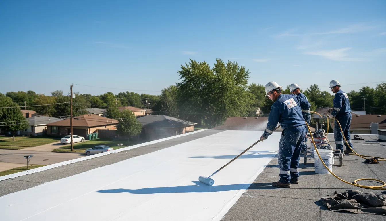 Commercial roof coating in Locust, NC near me